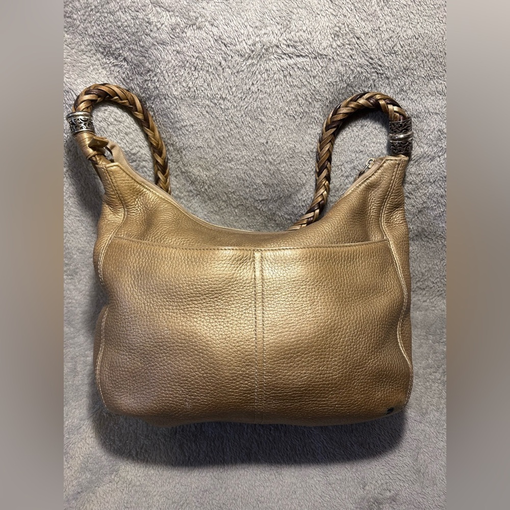 Brighton Barbados Genuine Leather Ziptop Hobo - Picture 6 of 9
